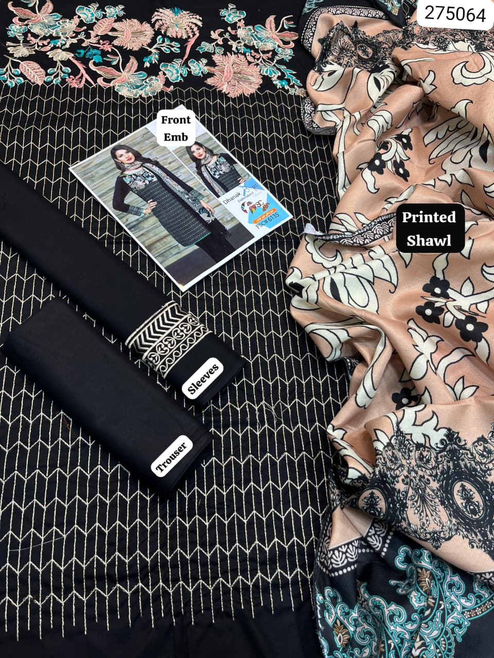 The Dhanak Pashmina 3-Piece (Shirt, Dupatta, and Trouser)