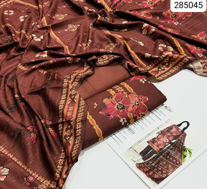 WINTER 3PC Dhanak Peach Wool LUXURY COLLECTION