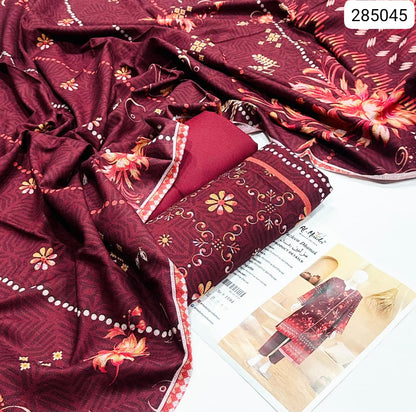 WINTER 3PC Dhanak Peach Wool LUXURY COLLECTION