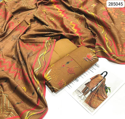 WINTER 3PC Dhanak Peach Wool LUXURY COLLECTION
