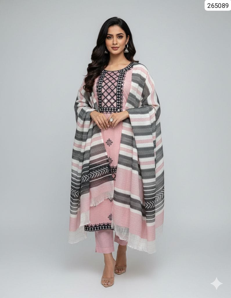 WINTER COLLECTION 2026 Khaadi Khaddar 3-piece unstitched suit