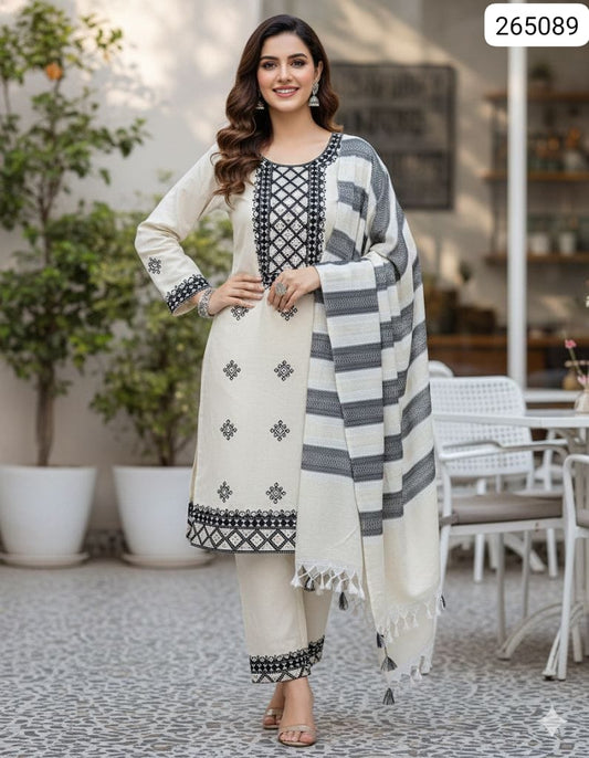 WINTER COLLECTION 2026 Khaadi Khaddar 3-piece unstitched suit