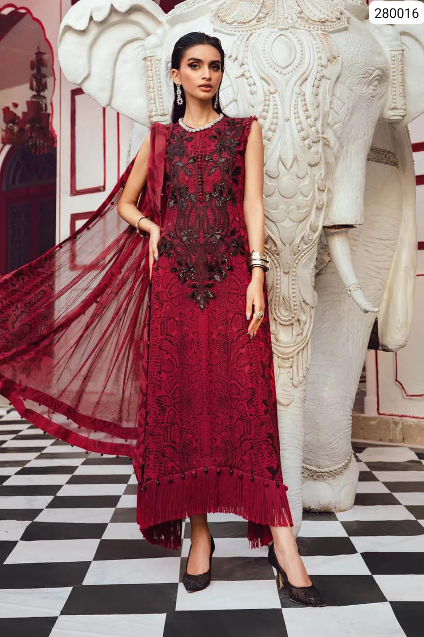 3-Piece Unstitched Suite Premium Shamoz Silk (Digital Printed)