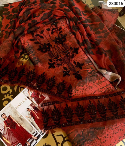 3-Piece Unstitched Suite Premium Shamoz Silk (Digital Printed)