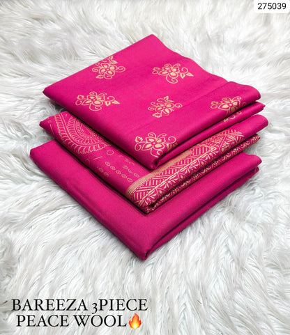 Premium Winter 3PC Collection for Dhanak Peach Wool