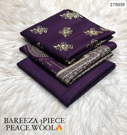 Premium Winter 3PC Collection for Dhanak Peach Wool