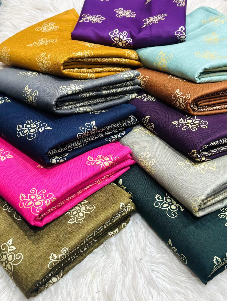 Premium Winter 3PC Collection for Dhanak Peach Wool