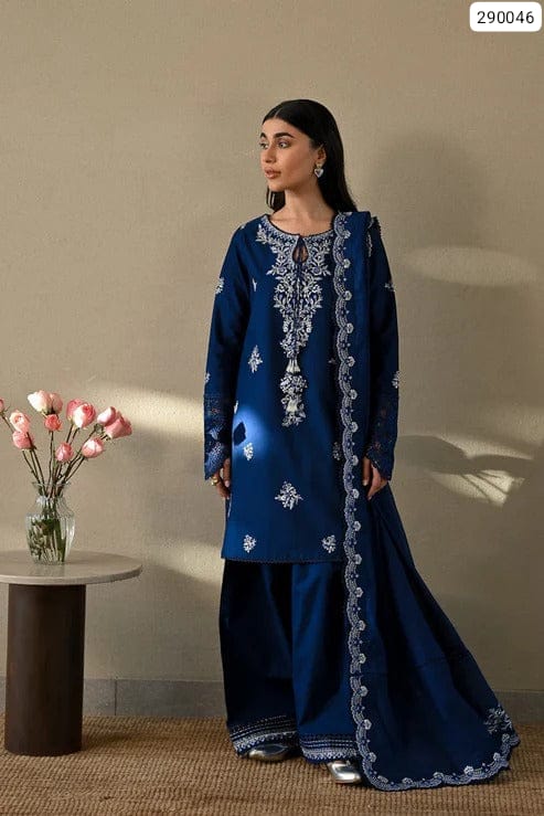 THE WINTER HIT: 3-piece unstitched suite  Exclusive Embroidered Dhanak Collection