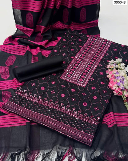 Experience true royalty with our latest unstitched 3-piece masterpiece