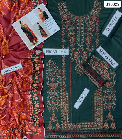 Premium 3-Piece Suite for Dhanak (Soft, warm, and durable)