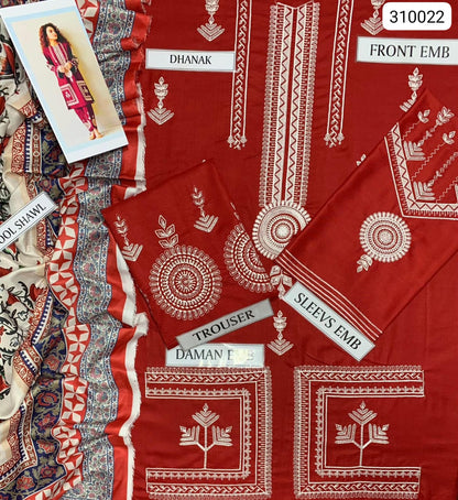 Premium 3-Piece Suite for Dhanak (Soft, warm, and durable)