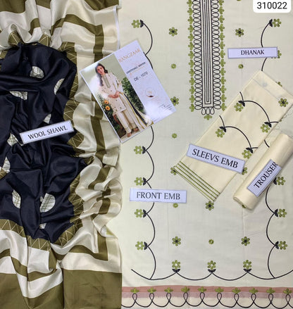 Premium 3-Piece Suite for Dhanak (Soft, warm, and durable)