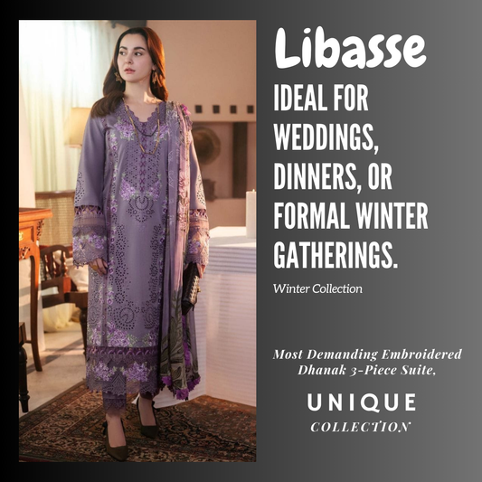 Premium 3-Piece Suite for Dhanak (Soft, warm, and durable)