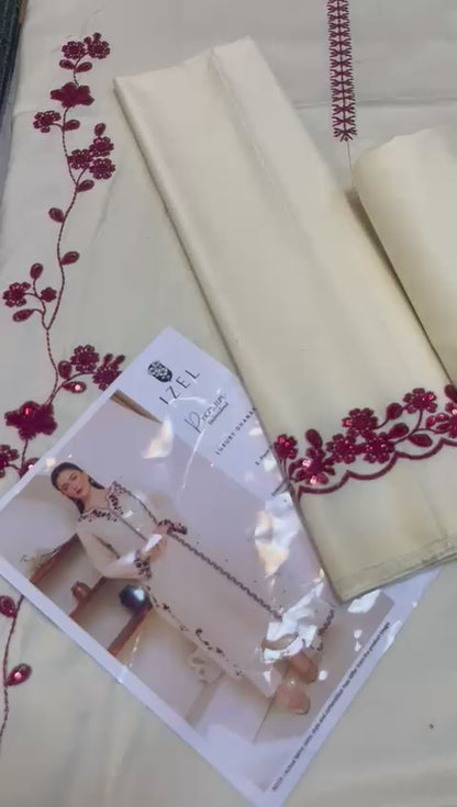 3-Piece Unstitched (Shirt, Dupatta, and Trouser) High-Grade Dhanak (Winter Special)