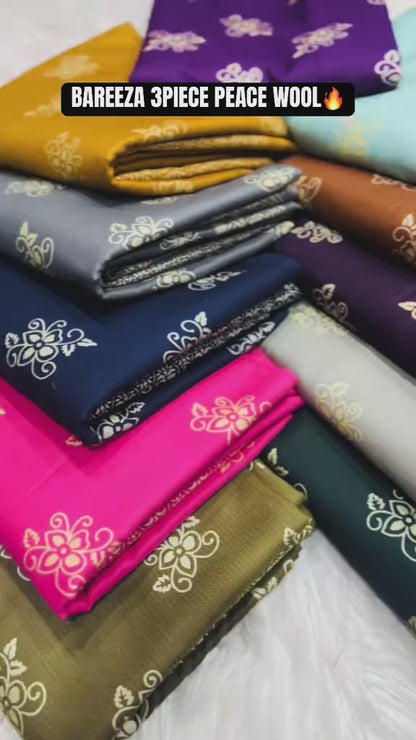 Premium Winter 3PC Collection for Dhanak Peach Wool